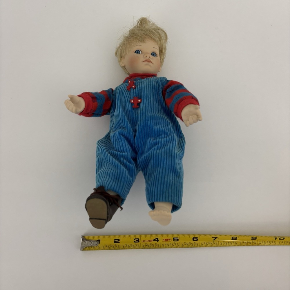 Ashton Drake Cody Porcelain Doll Corduroy Overalls READ - Picture 7 of 7